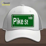 Pike St 1400 Novelty License Plate Hat Mesh / White