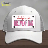 Drive Pink California Novelty License Plate Hat Mesh / White