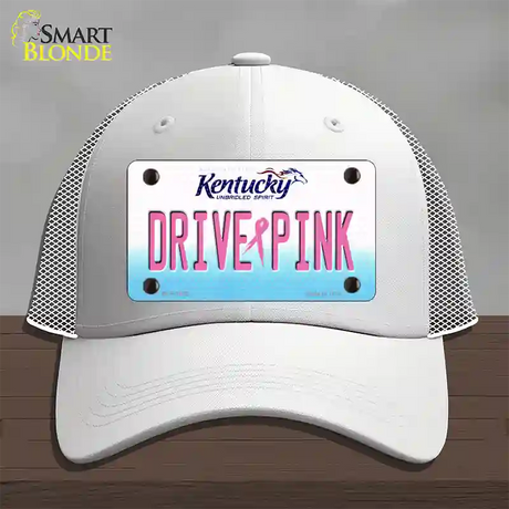 Drive Pink Kentucky Novelty License Plate Hat Mesh / White