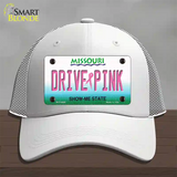 Drive Pink Missouri Novelty License Plate Hat Mesh / White