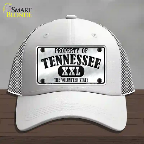 Property Of Tennessee Novelty License Plate Hat Mesh / White