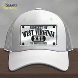 Property Of West Virginia Novelty License Plate Hat Mesh / White