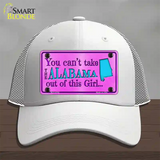 Alabama Girl Novelty License Plate Hat Mesh / White