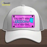 Arizona Girl Novelty License Plate Hat Mesh / White