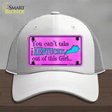 Kentucky Girl Novelty License Plate Hat Mesh / White