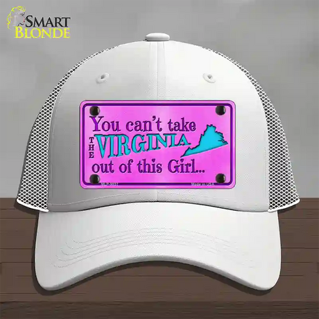 Virginia Girl Novelty License Plate Hat Mesh / White