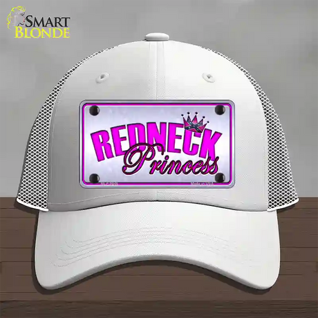 Princess Redneck Novelty License Plate Hat Mesh / White