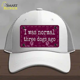 Three Dogs Ago Novelty License Plate Hat Mesh / White