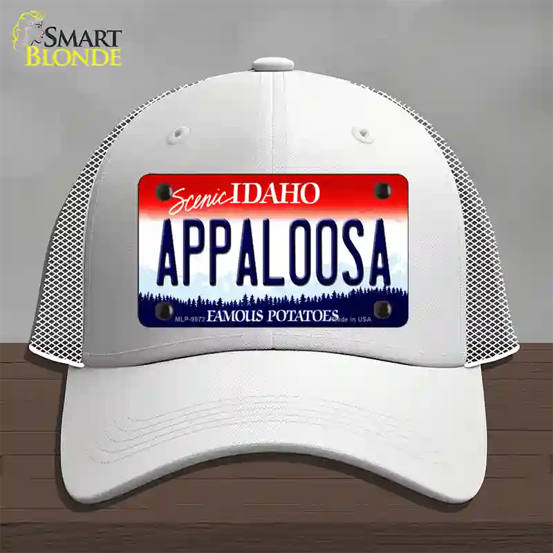 Appaloosa Idaho Novelty License Plate Hat Mesh / White