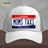 Moms Taxi Idaho Novelty License Plate Hat Mesh / White