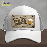 Root Beer Floats Novelty License Plate Hat Mesh / White