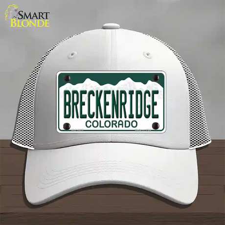 Breckenridge Colorado Novelty License Plate Hat Mesh / White