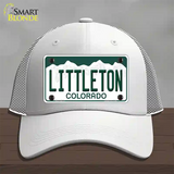 Littleton Colorado Novelty License Plate Hat Mesh / White