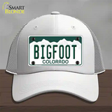 Bigfoot Colorado Novelty License Plate Hat Mesh / White