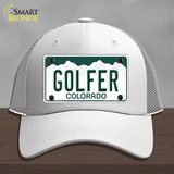 Golfer Colorado Novelty License Plate Hat Mesh / White