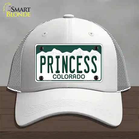 Princess Colorado Novelty License Plate Hat Mesh / White