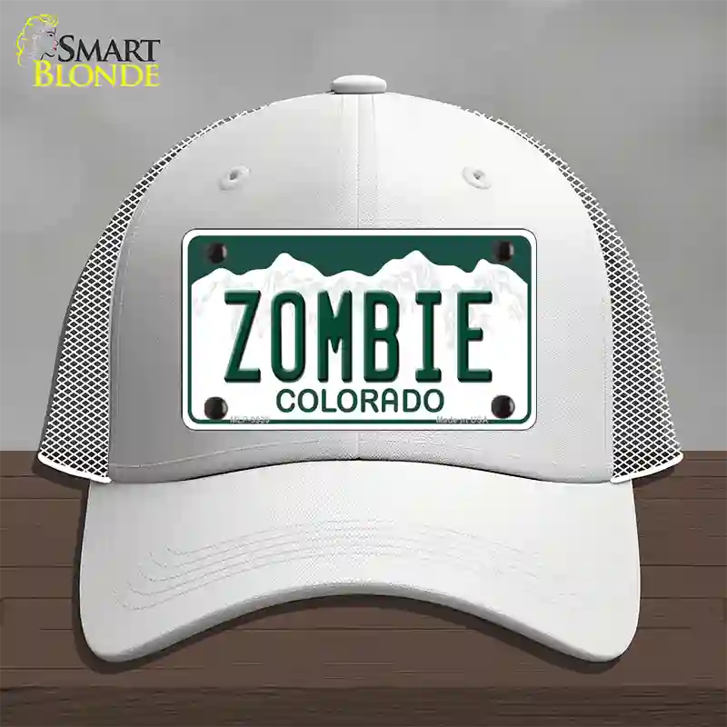 Zombie Colorado Novelty License Plate Hat Mesh / White