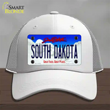 South Dakota Rushmore Novelty License Plate Hat Mesh / White