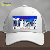 Mount Rushmore South Dakota Novelty License Plate Hat Mesh / White