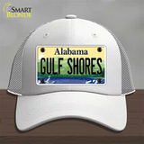 Gulf Shores Alabama Novelty License Plate Hat Mesh / White