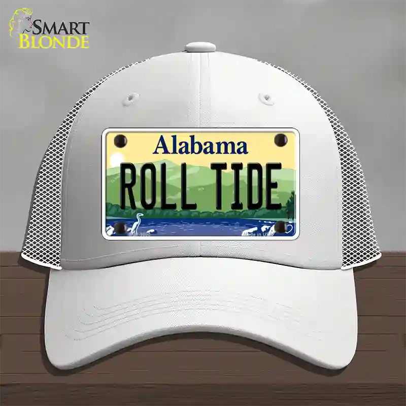 Roll Tide Alabama Novelty License Plate Hat Mesh / White