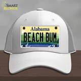 Beach Bum Alabama Novelty License Plate Hat Mesh / White