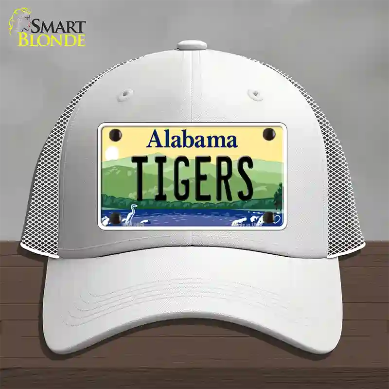 Tigers Alabama Novelty License Plate Hat Mesh / White