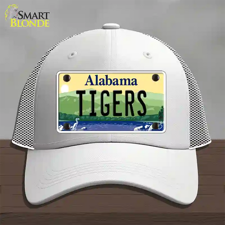 Tigers Alabama Novelty License Plate Hat Mesh / White