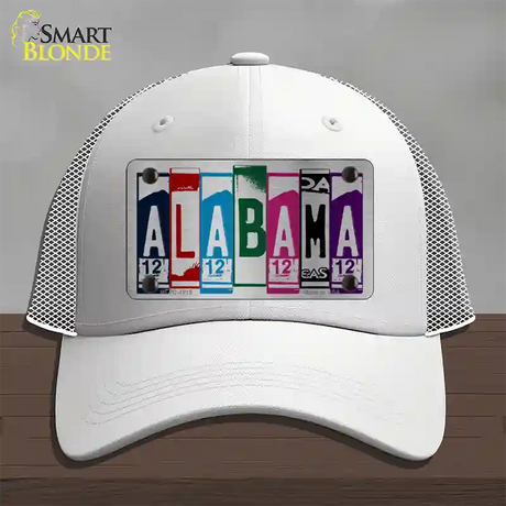 Alabama License Plate Art Novelty License Plate Hat Mesh / White