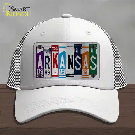 Arkansas License Plate Art Novelty License Plate Hat Mesh / White