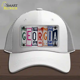 Georgia License Plate Art Novelty License Plate Hat Mesh / White