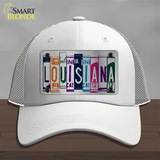 Louisiana License Plate Art Novelty License Plate Hat Mesh / White