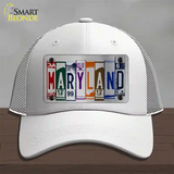 Maryland License Plate Art Novelty License Plate Hat Mesh / White