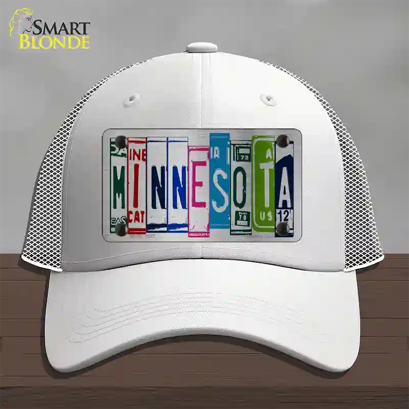 Minnesota License Plate Art Novelty License Plate Hat Mesh / White