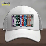 Mississippi License Plate Art Novelty License Plate Hat Mesh / White