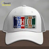 Ohio License Plate Art Novelty License Plate Hat Mesh / White