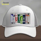 Utah License Plate Art Novelty License Plate Hat Mesh / White