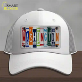 Washington License Plate Art Novelty License Plate Hat Mesh / White