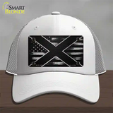 Alabama Carbon Fiber Novelty License Plate Hat Mesh / White