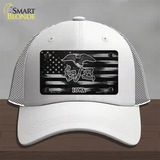 Iowa Carbon Fiber Novelty License Plate Hat Mesh / White