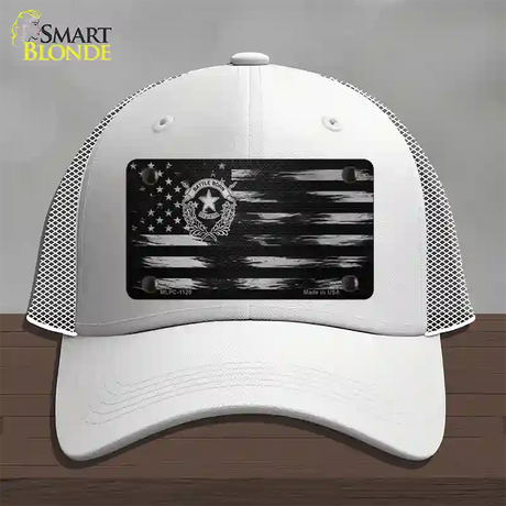 Nevada Carbon Fiber Novelty License Plate Hat Mesh / White