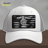 Oregon Carbon Fiber Novelty License Plate Hat Mesh / White