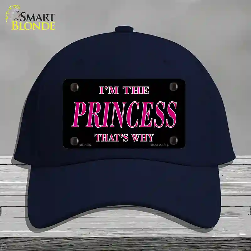 Princess Thats Why Novelty License Plate Hat Cotton / Navy