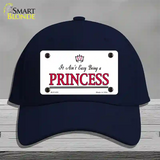 Easy Being A Princess Novelty License Plate Hat Cotton / Navy