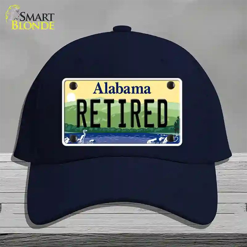 Retired Alabama Novelty License Plate Hat Cotton / Navy