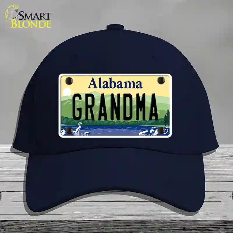 Grandma Alabama Novelty License Plate Hat Cotton / Navy