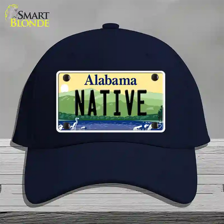 Native Alabama Novelty License Plate Hat Cotton / Navy