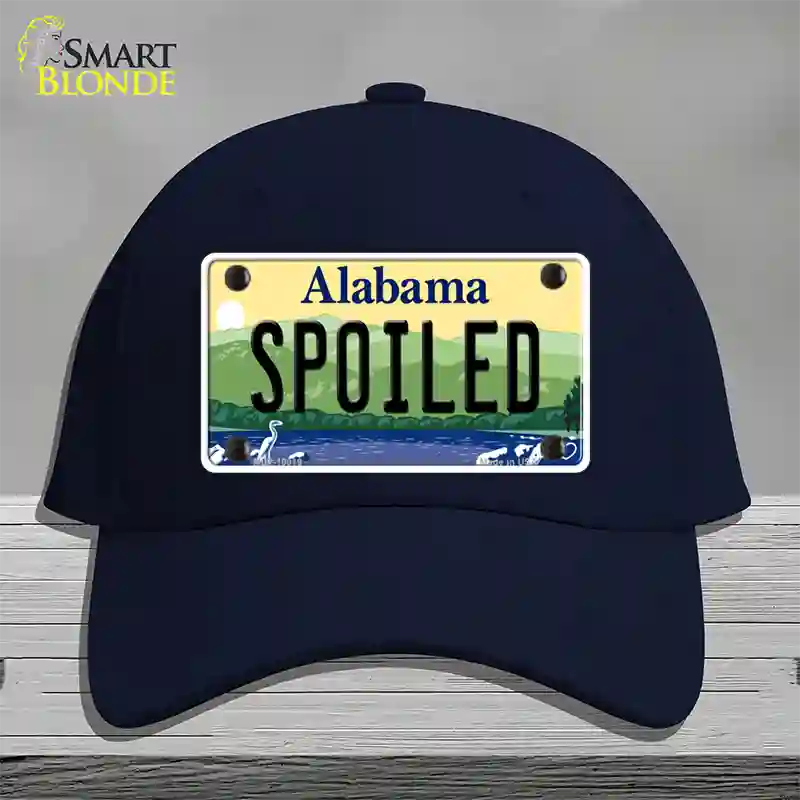 Spoiled Alabama Novelty License Plate Hat Cotton / Navy