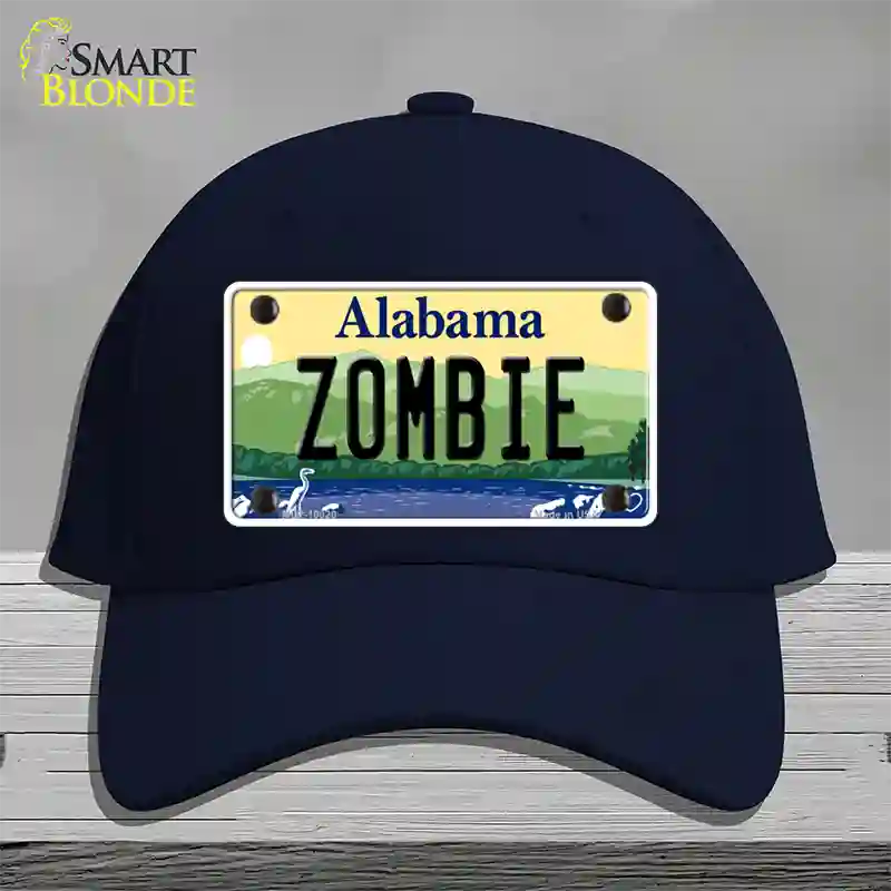 Zombie Alabama Novelty License Plate Hat Cotton / Navy