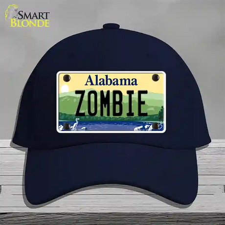 Zombie Alabama Novelty License Plate Hat Cotton / Navy